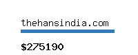 thehansindia.com Website value calculator