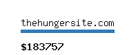 thehungersite.com Website value calculator