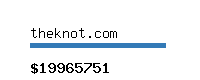 theknot.com Website value calculator