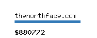 thenorthface.com Website value calculator