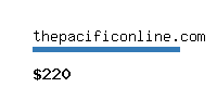 thepacificonline.com Website value calculator