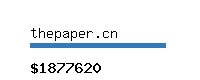 thepaper.cn Website value calculator