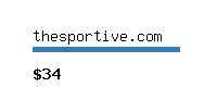 thesportive.com Website value calculator