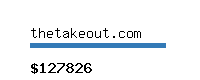 thetakeout.com Website value calculator