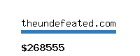 theundefeated.com Website value calculator