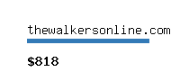 thewalkersonline.com Website value calculator