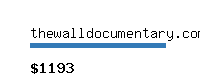 thewalldocumentary.com Website value calculator