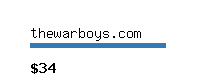 thewarboys.com Website value calculator