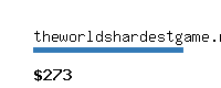 theworldshardestgame.net Website value calculator