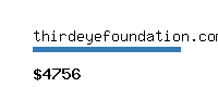 thirdeyefoundation.com Website value calculator