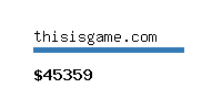 thisisgame.com Website value calculator