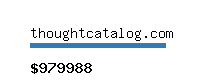 thoughtcatalog.com Website value calculator