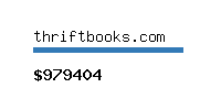 thriftbooks.com Website value calculator