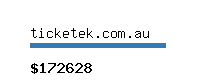 ticketek.com.au Website value calculator