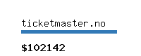 ticketmaster.no Website value calculator