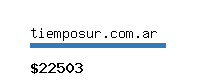 tiemposur.com.ar Website value calculator