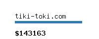 tiki-toki.com Website value calculator