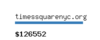 timessquarenyc.org Website value calculator