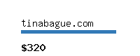 tinabague.com Website value calculator