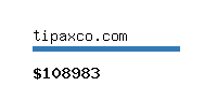 tipaxco.com Website value calculator