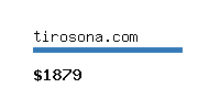 tirosona.com Website value calculator