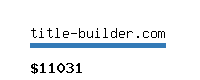 title-builder.com Website value calculator