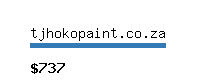 tjhokopaint.co.za Website value calculator