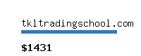 tkltradingschool.com Website value calculator