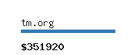 tm.org Website value calculator