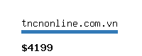 tncnonline.com.vn Website value calculator