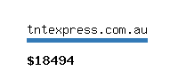 tntexpress.com.au Website value calculator