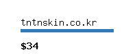 tntnskin.co.kr Website value calculator