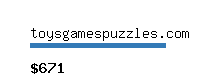 toysgamespuzzles.com Website value calculator