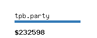 tpb.party Website value calculator