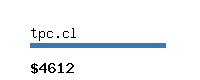 tpc.cl Website value calculator