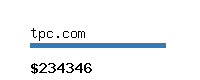 tpc.com Website value calculator