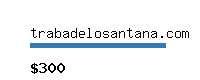 trabadelosantana.com Website value calculator