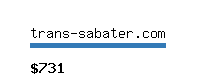 trans-sabater.com Website value calculator