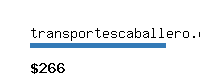 transportescaballero.com Website value calculator