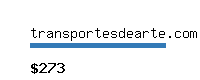transportesdearte.com Website value calculator
