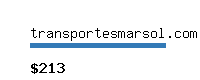 transportesmarsol.com Website value calculator