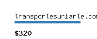 transportesuriarte.com Website value calculator