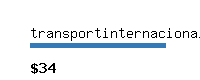 transportinternacional.com Website value calculator