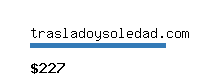 trasladoysoledad.com Website value calculator