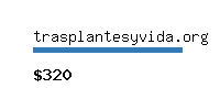 trasplantesyvida.org Website value calculator