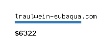 trautwein-subaqua.com Website value calculator