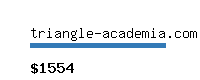 triangle-academia.com Website value calculator