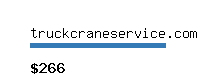 truckcraneservice.com Website value calculator