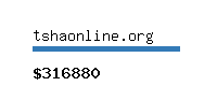 tshaonline.org Website value calculator