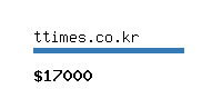 ttimes.co.kr Website value calculator
